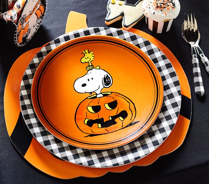 Charlie Brown® Halloween Plates Pottery Barn Kids