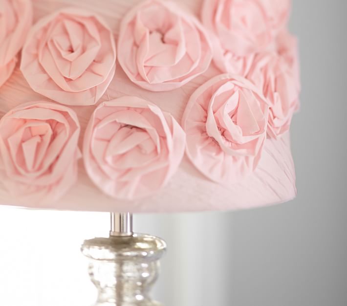 Gathered Rose Shade Kids Lamp Pottery Barn Kids
