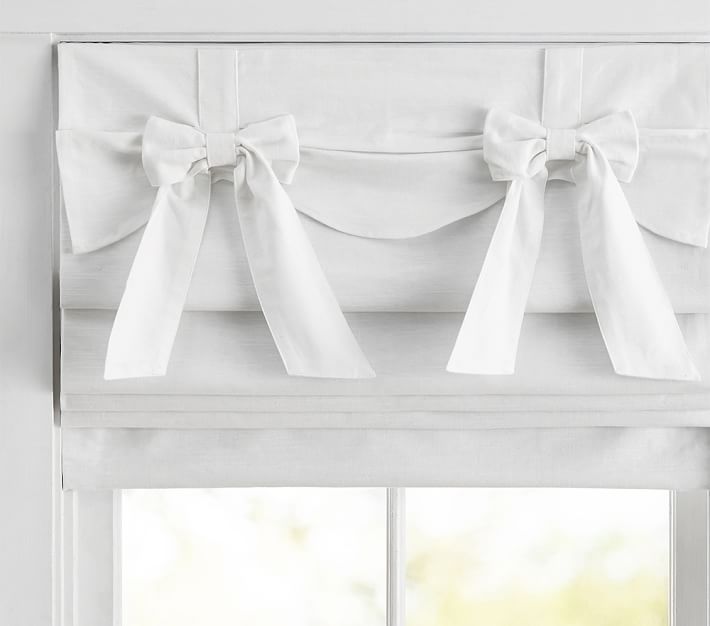 Bow Valance Kids Roman Shade | Pottery Barn Kids