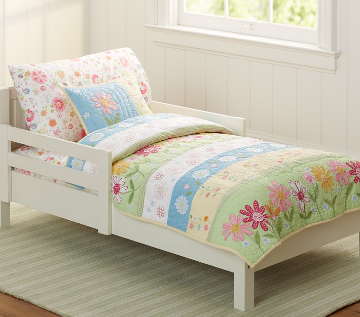 Details about   Pottery Barn Kids HAPPY DAISY flower Standard pillow sham Daisies pink green