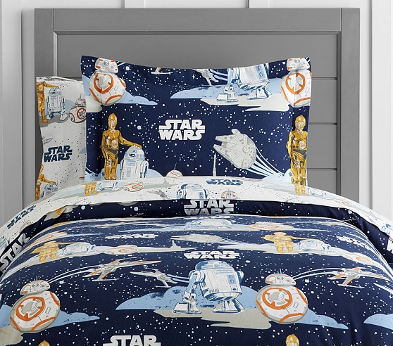 Pottery Barn Kids Dark Side Star Wars Twin Duvet Cover SOLD OUT @PBK 