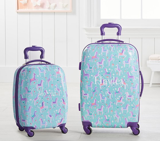 unicorn suitcase on wheels