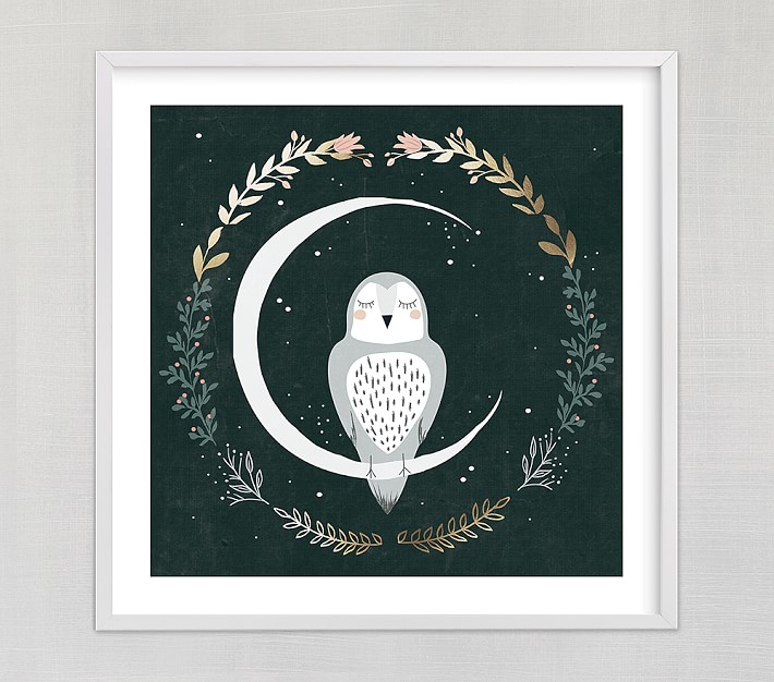 Moon and Owl Wall Art Pottery Barn Kids