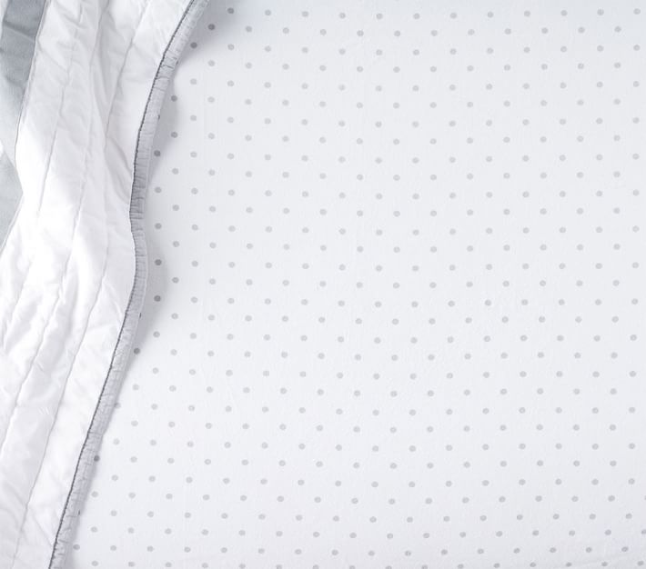 Pin Dot Flannel Crib Sheets Pottery Barn Kids