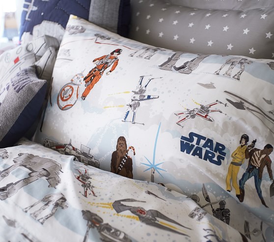 Star Wars Christmas Twin Flannel Sheet Set New 