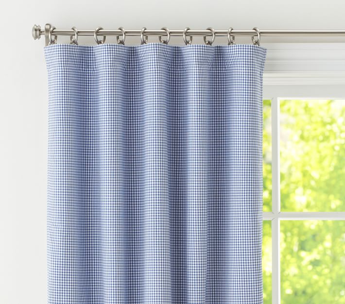 Gingham Kids Blackout Curtain Pottery Barn Kids