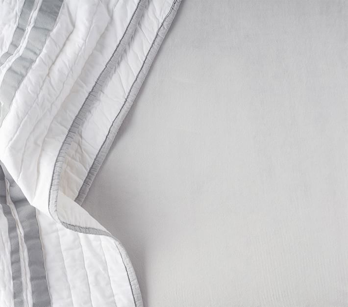 Luxe Chamois Girl Crib Sheets Pottery Barn Kids