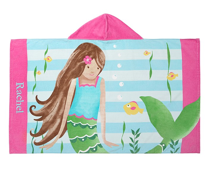 Classic Mermaid Hooded Beach Towel Pottery Barn Kids