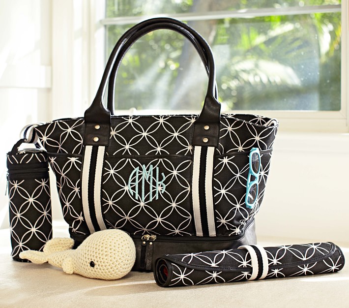 Black Sausalito Diaper Bag Pottery Barn Kids