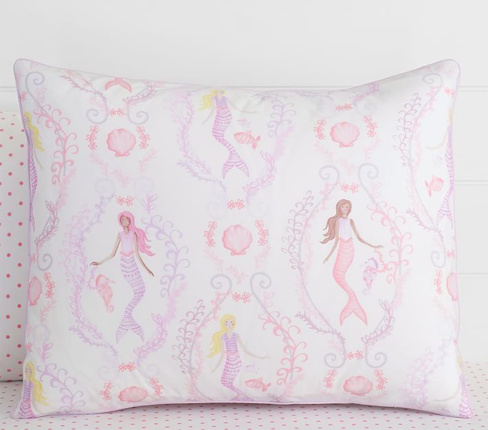 Bailey Mermaid Kids' Duvet Cover Pottery Barn Kids