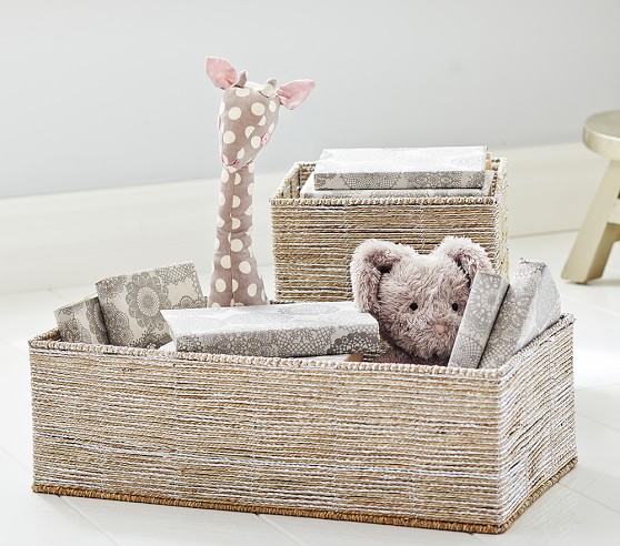 silver rope toy chest