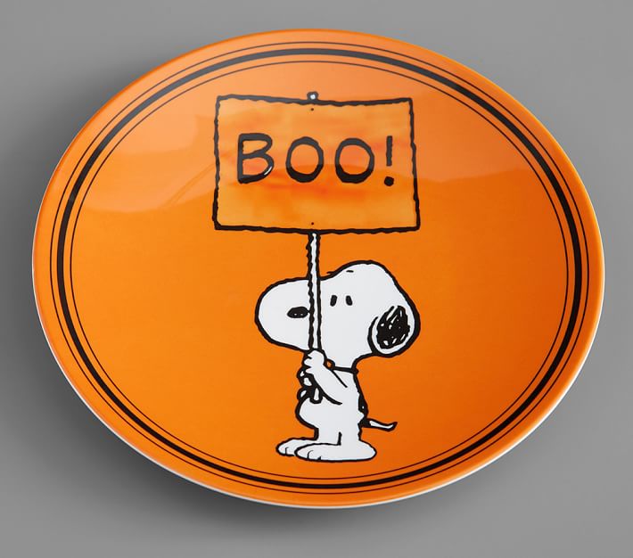 Charlie Brown® Halloween Plates Pottery Barn Kids