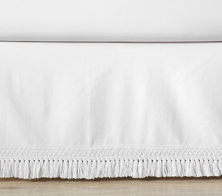 Macrame Kids' Bed Skirt | Pottery Barn Kids