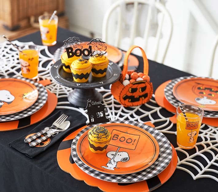Charlie Brown® Halloween Plates Pottery Barn Kids