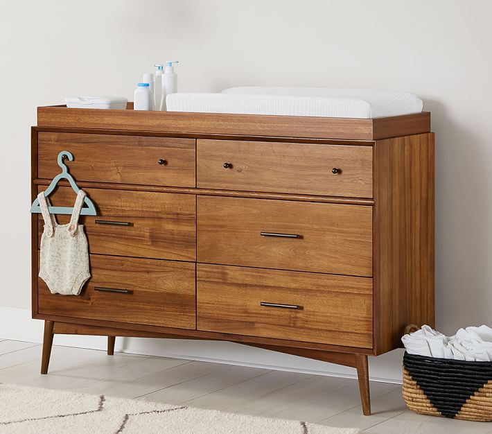 west elm x pbk MidCentury 6Drawer Changing Table Pottery Barn Kids