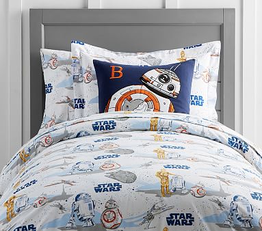 Pottery Barn Teen Star Wars Space Chase Twin Duvet Cover Sham 