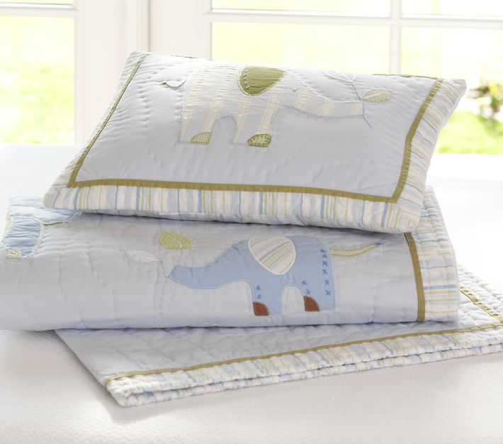 Eli's Elephant Nursery Bedding Set Pottery Barn Kids