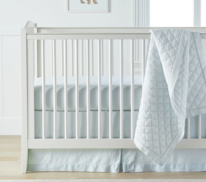 Belgian Flax Linen Toddler Comforter | Pottery Barn Kids