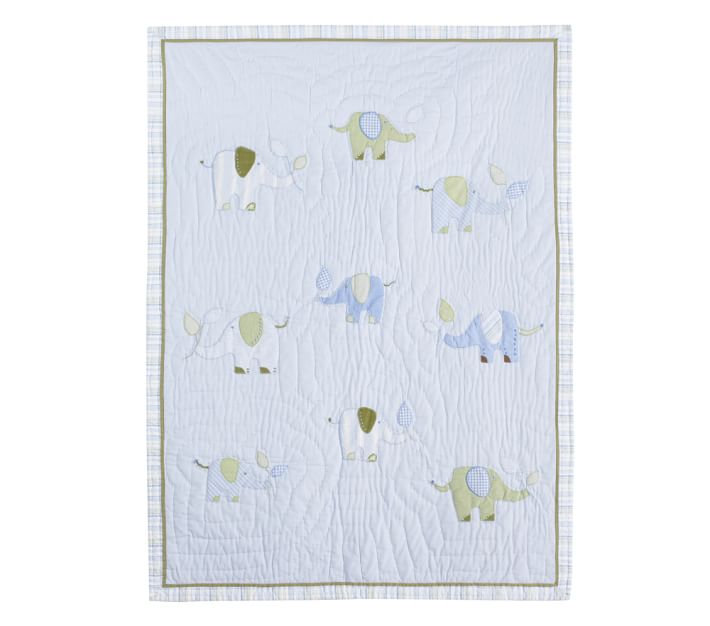 Eli's Elephant Nursery Bedding Set Pottery Barn Kids