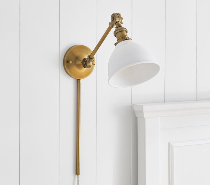 Articulating Metal Dome Wall Sconce | Pottery Barn Kids