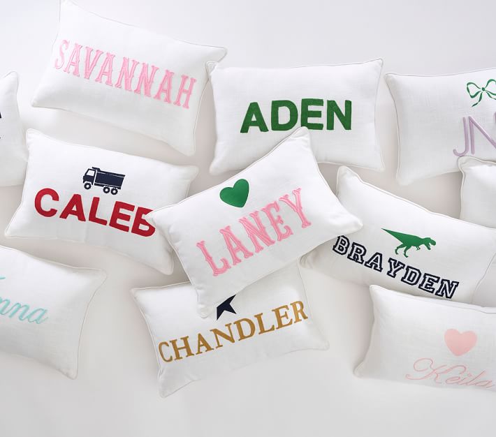 Dino Personalized Pillow Cover | Pottery Barn Kids