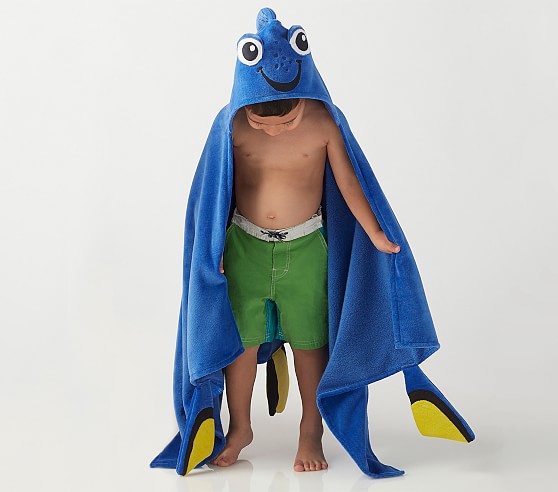 NEW Disney's Finding Dory Hooded Swim Beach bath towel wrap 25" x 50" Nemo Fish 