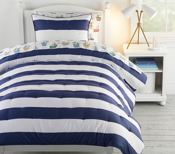 Rugby Stripe Shams Pottery Barn Kids
