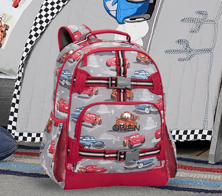 Gray Red Disney•Pixar Cars Kids Backpack | Pottery Barn Kids