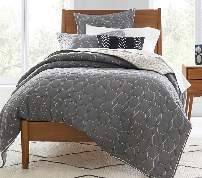 west elm x pbk Modern Kids Mid-Century Bed | Pottery Barn Kids