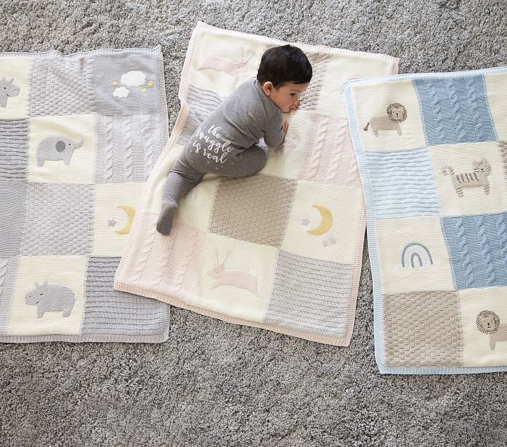 Heirloom Hippo Baby Blanket Pottery Barn Kids
