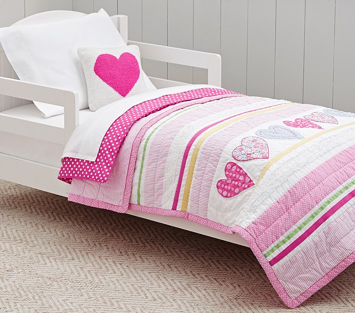 Heart Toddler Comforter Toddler Bedding Pottery Barn Kids