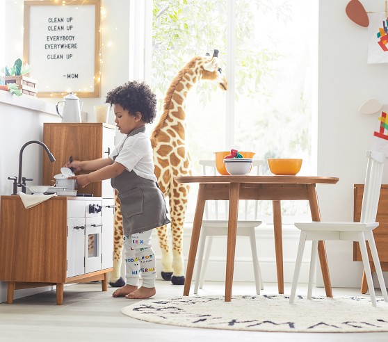 mid century play kitchen