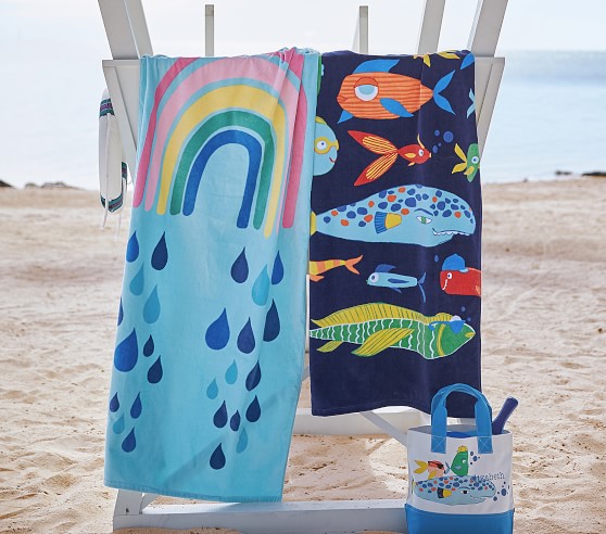 Fish Kids Beach Towel | Pottery Barn Kids