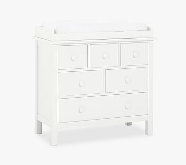 Kendall Nursery Dresser & Topper Set, Simply White