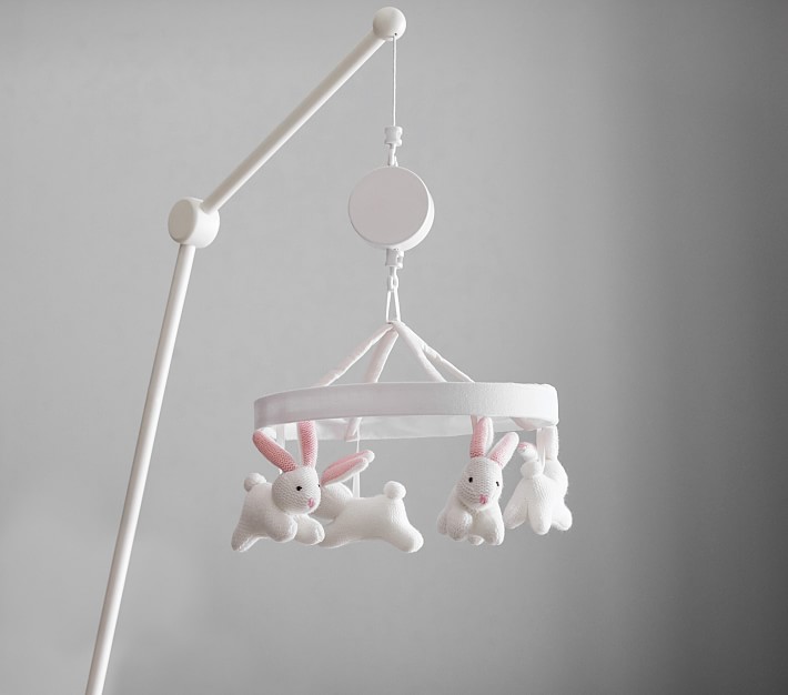 Bunny Knit Baby Mobile Pottery Barn Kids