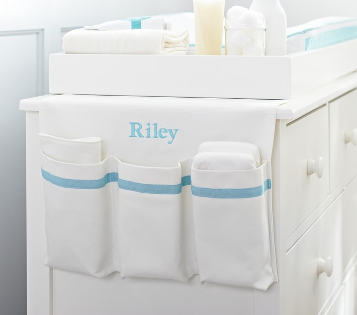 Aqua Harper Changing Table Organizer Pottery Barn Kids