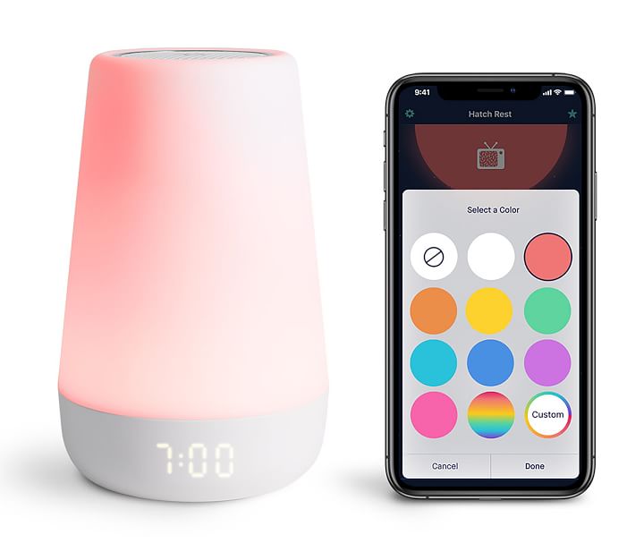 Hatch Rest+ Baby Sound Machine, Nightlight, TimetoRise Plus Audio