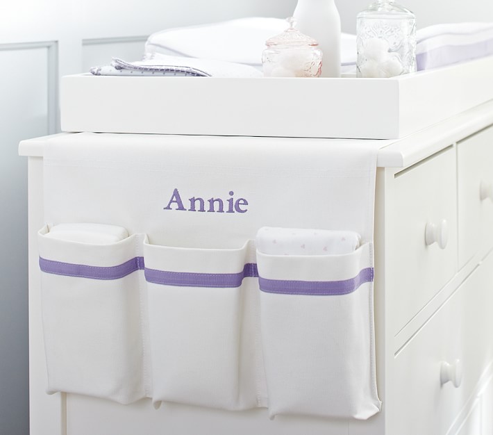 Lavender Harper Changing Table Organizer Pottery Barn Kids