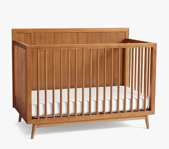 Mid Century Modern Convertible Crib 