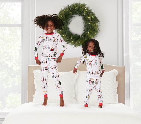 Grinch Cotton Tight Fit Kids Pajamas 