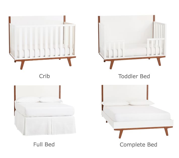 west elm x pbk Modern 4in1 Convertible Crib Pottery Barn Kids