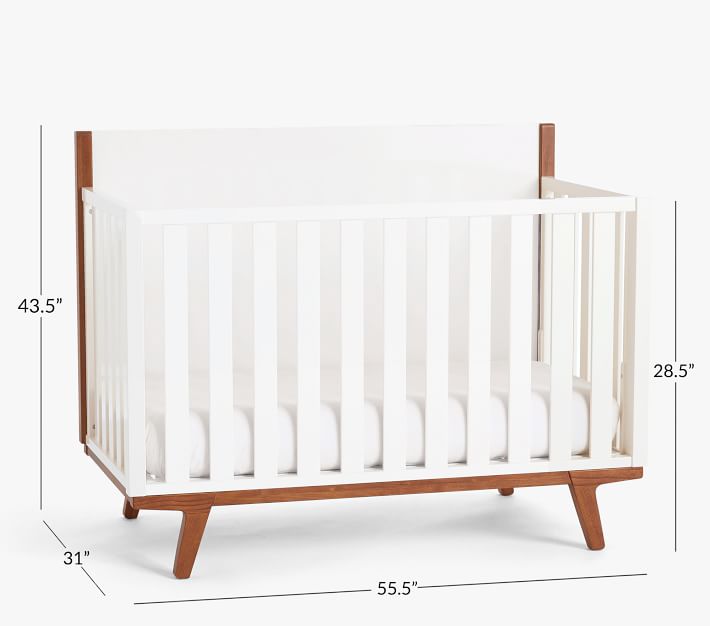 west elm x pbk Modern 4in1 Convertible Crib Pottery Barn Kids