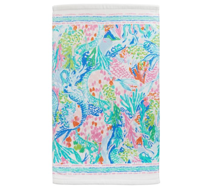 Lilly Pulitzer Mermaid Cove Bath Towel Collection Pottery Barn Kids
