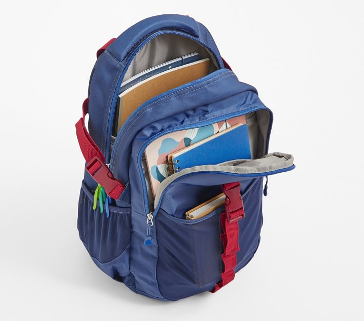 Jayden Navy/Blue/Burgundy Backpack Pottery Barn Kids