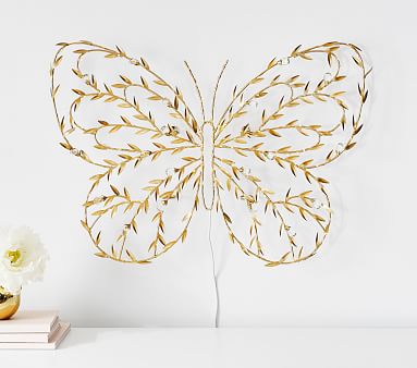 Monique Lhuillier Crystal Vine Light Up Butterfly