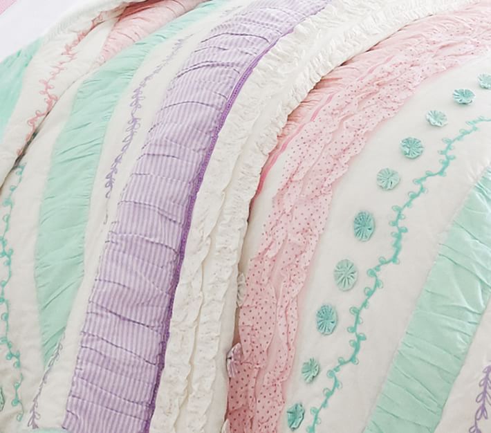 Bailey Ruffle Kids' Comforter Set | Pottery Barn Kids