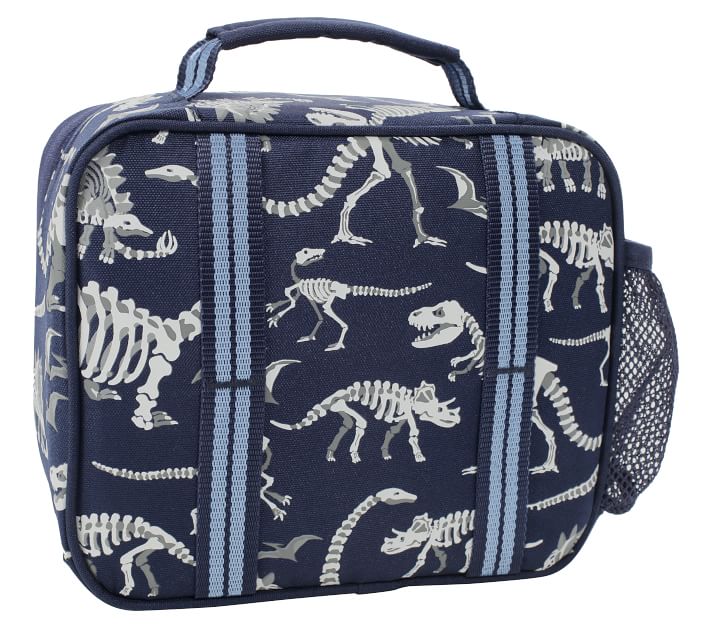 Mackenzie Navy Dino Bones Glow-in-the-Dark Lunch Boxes | Pottery Barn Kids