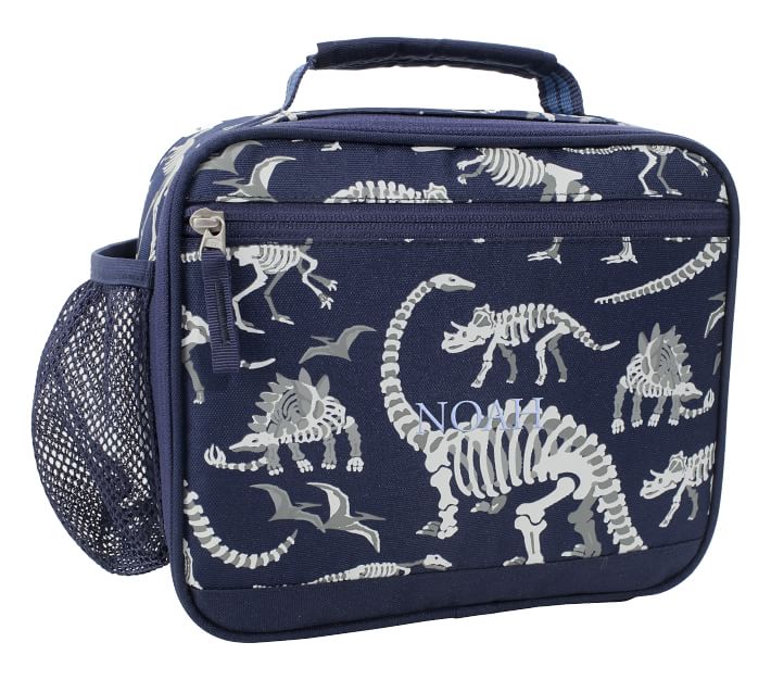 Mackenzie Navy Dino Bones Glow-in-the-Dark Lunch Boxes | Pottery Barn Kids