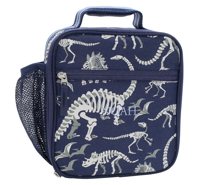 Mackenzie Navy Dino Bones GlowintheDark Lunch Boxes Pottery Barn Kids