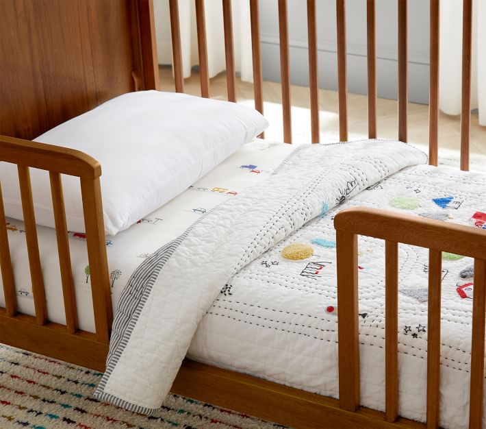 west elm x pbk MidCentury Toddler Bed & Conversion Kit Pottery Barn Kids